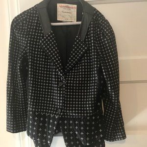Black and White Anthropologie blazer/jacket